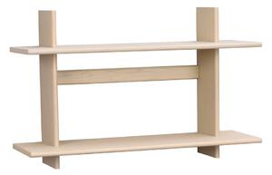 Raft în culoare naturală deschisă etajat cu aspect de lemn de stejar 75 cm Westlock – Rowico