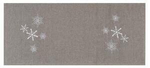 Traversă de masă de Crăciun Fulgii de zăpadă gri, 40 x 90 cm