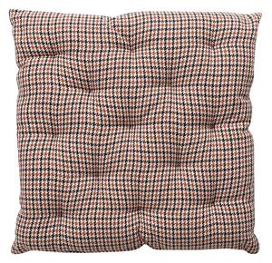 Pernă de scaun matlasată Fidoo ruginiu/negru , 40 x 40 cm