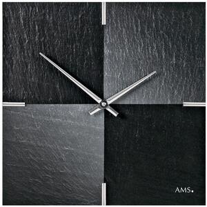 AMS 9520 ceas de perete din ardezie cu design, 30x 30 cm