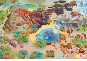 Covor pentru copii Domarex Little Hippo Dinosaurs , 75 x 112 cm