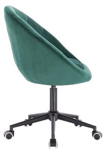 HR8516K scaun Catifea Verde Bază Neagră