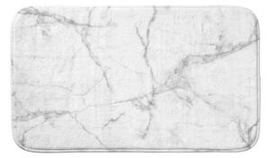 Covoraș de baie alb/gri din material textil 45x75 cm Marbre – douceur d'intérieur