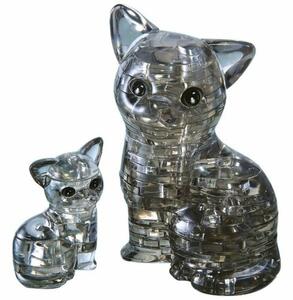 HCM Kinzel 3D Puzzle de cristal HCM Kinzel Pisicași pisica, 49 de bucăți