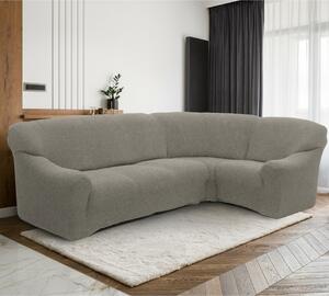 Husă pentru canapea de colț Denia gri deschis, 340- 540 cm x 60 - 110 cm