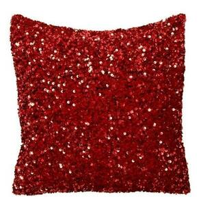 Husă de pernă Glitter roșu , 40 x 40 cm