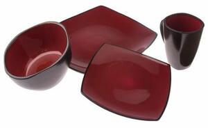 Set de masă Red din ceramică 4 piese