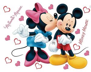 Decorațiune autoadezivă Minnie și Mickey, 42,5 x65 cm