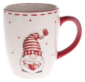 Cană ceramică de Crăciun Elf, 350 ml, roșu