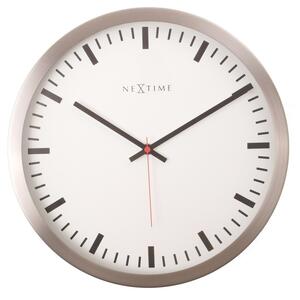 Nextime 2520 Stripe White Wall Clock