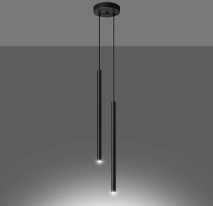 Sollux Lighting Pastelo lampă suspendată 2x8 W negru SL.1304
