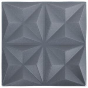 Panouri de perete 3D 48 buc. gri 50x50 cm model origami 12 m²