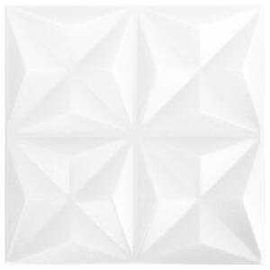 Panouri de perete 3D 48 buc. alb 50x50 cm model origami 12 m²