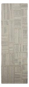 Covor tip traversă grej țesut manual din lână 80x300 cm Elva – Flair Rugs