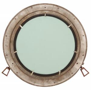 Oglindă hubloul de pus pe perete Ø50 cm Aluminiu și Sticlă