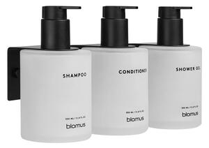 Dozatoare de săpun lichid albe 3 buc. de montat pe perete din sticlă 350 ml Kirei – Blomus