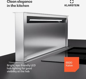 Klarstein Royal Flush Eco 90, hota, 90 cm, 604 m³/h, EEK A++, inclusiv filtre cu carbon activat