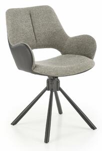 Scaun Houston 1499Gri, Negru, 9x6x6cm, Tapiterie, Metalic