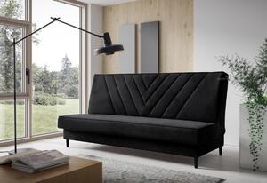 Canapea tapițată ERICA, 200x93x90, monolith 04/negru