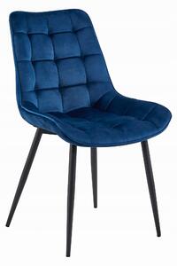 Scaun Bucatarie/Dining Joy Albastru Catifea