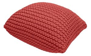 Taburet roșu cu tapițerie tricotată Knit – Bonami Essentials