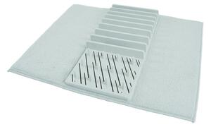 Scurgător de vase albastru deschis din plastic 50x38 cm – Homéa