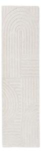 Covor tip traversă fildeș țesut manual din lână 60x230 cm Zen Garden – Flair Rugs