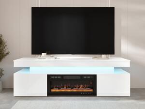 Comoda TV 2D cu semineu Lestirola LED