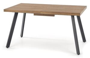 Masă Houston 601Nuca, Negru, 8x9x14cm, ExtensieExtensie, MDF, Metal