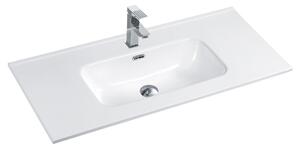 Lavoar baie incastrat alb 100 cm, dreptunghiular, Fluminia Siena 1010x465 mm