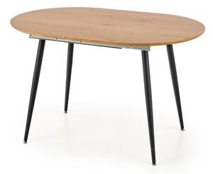 Masă Houston 697Stejar auriu, Negru, 7x8x12cm, ExtensieExtensie, MDF, Metal