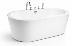 Cada baie freestanding Malaga ovala 170x75, cu baterie integrata