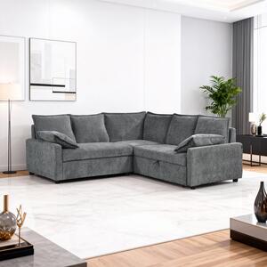Coltar extensibil, Lounivo, Antracit, 215x215x84 cm
