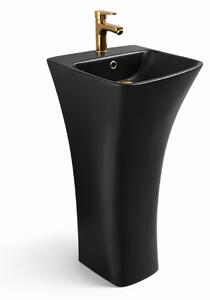 Lavoar stativ baie negru 44 x 43 x 84 cm