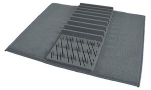 Scurgător de vase gri din plastic 50x38 cm – Homéa