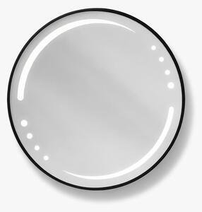 Oglinda LED rotunda 6912 Ø70, rama aluminiu neagra