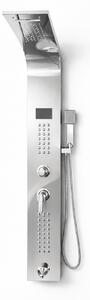 Panel de dus cu hidromasaj din inox Crom