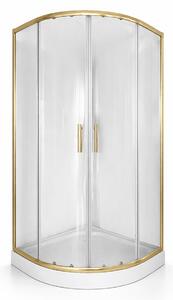Cabina dus rama aurie 90x90, sticla securizata 5mm. Cadita este inclusa in pret!