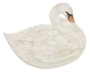 Covor pentru copii crem lavabil/țesut manual din bumbac 100x120 cm Swan – Lorena Canals