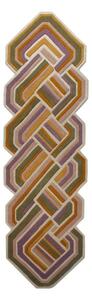 Covor tip traversă țesut manual din lână 80x300 cm Lattice Shaped – Flair Rugs