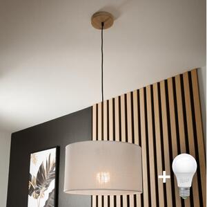 Lustră pe cablu Brilagi ANTHONY 1xE27/60W/230V stejar/alb