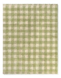Covor pentru copii verde lavabil/țesut manual din bumbac 90x120 cm Vichy – Lorena Canals
