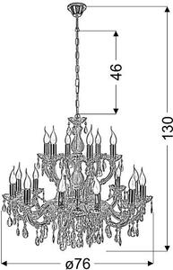 Candellux Maria Teresa lampă suspendată x40 W auriu 30-94615