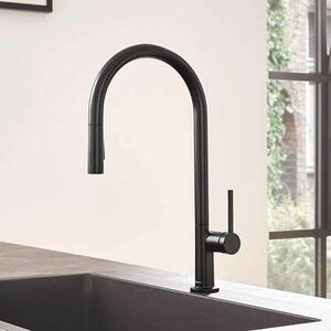 Hansgrohe Talis M54 baterie bucătărie pe picior negru 72801670