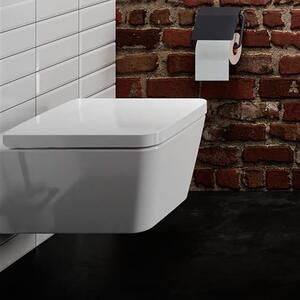 Hansgrohe EluPura Q vas wc cu capac soft-close agăţat fără margine alb 62023450