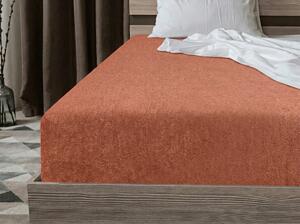 Cearsaf frote EXCLUSIVE maro-portocaliu 90 x 200 cm