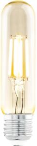 Bec vintage LED Eglo E27 4W, glob cilindru T32, durată viață 15.000 h