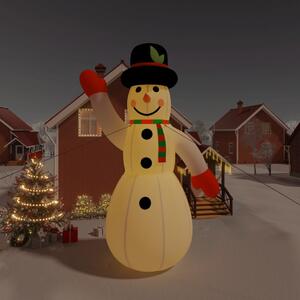 Om de zăpadă gonflabil pentru Crăciun cu LED-uri, 805 cm