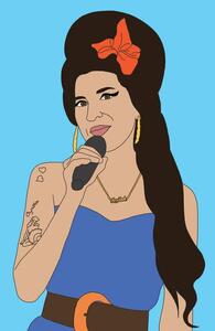 Huntley, Claire - Artă imprimată Amy Jade Winehouse, (30 x 40 cm)
