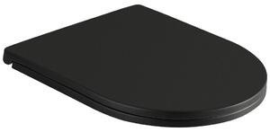 Capac WC Erga din duroplast, Lily, Siena, seria Tina, negru mat, ERG-V03-ND-SEATSH042-BK